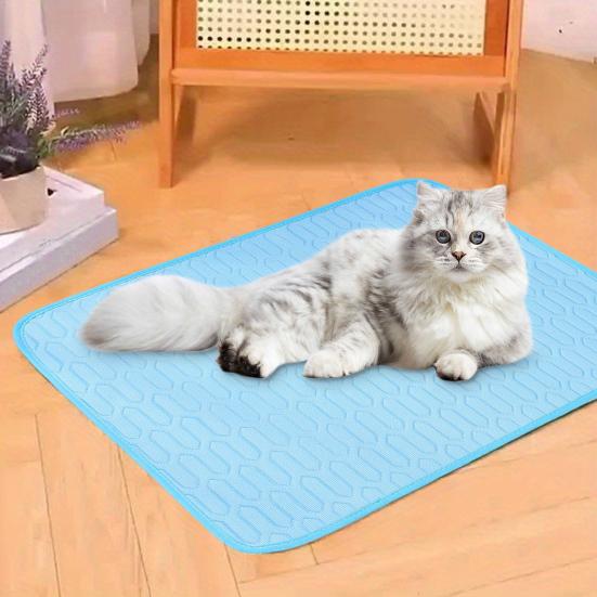 Yousheng Dog Cooling Mat Ice Silk Cooling Pad Washable Pet Cool Bed Breathable Sleeping Mat for Large Dogs Cats