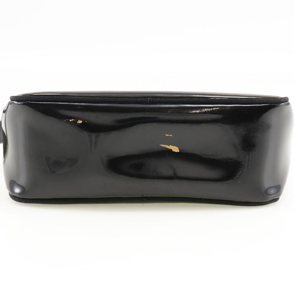 Salvatore Ferragamo Vala Shoulder Bag D213096 Black Enamel Women Used
