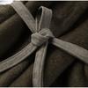 Vintage Faux Fur Patchwork Loose Coats Women V-Neck Lace Up Short Jacket  Autumn Winter Female Casual Oversized Street Outerwear