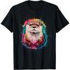 Otter Men Woman Colorful Watercolor Otter T-Shirt