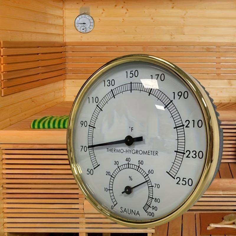 Wall Mounted Temperature Humidness Measurement Meter for Sauna Room Steam Room Thermometers Hygrometer Accurate Display