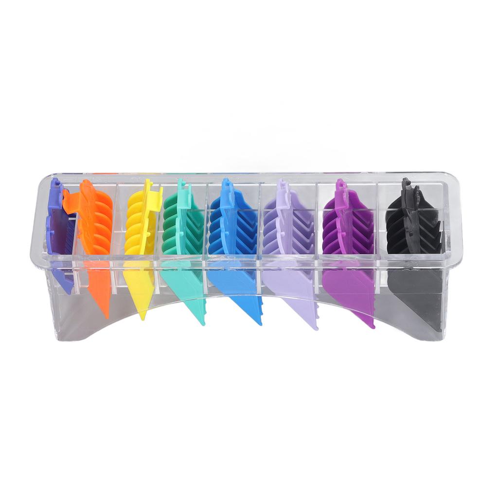 8pcs Guide Combs Professional Multi Colors Electric Hair Trimmer Guide Combs for Salon Barber
