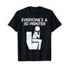 Funny 3d Printer Joke Print Poop Humour Filaunisext Gag T Shirt Black Vintage Top For Everyday Wear Homme Streetwear
