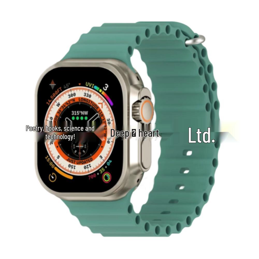 Apple Watch 11 Ultra Silikonarmband mit Doppelschnalle