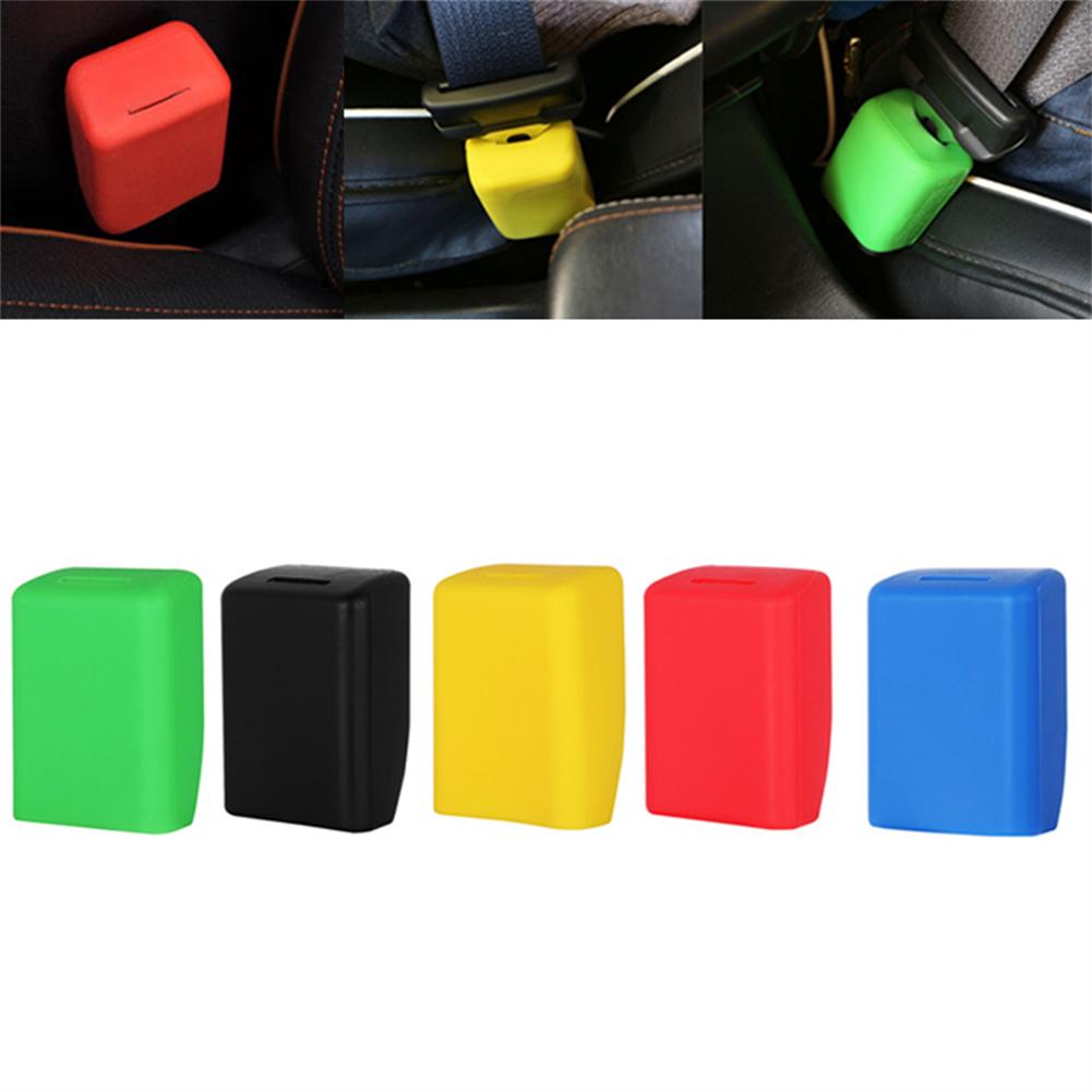 Seat Belt Buckle Cover Silicone Case for Vehicle Interior Anti Scratch Dustproof Protective Accessory Suitable for All Cars
