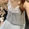[With chest pad] Pure desire girl nightdress with chest pad summer women's pajamas, new models can be worn outside casual loungewear
