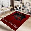 1pc Fire and Blood Office Carpet Chair Mats, Home Decor Mat Fantasy Theme Mat Durable Mat, Dragon Decor,Suitable for Fantasy Theme Lovers