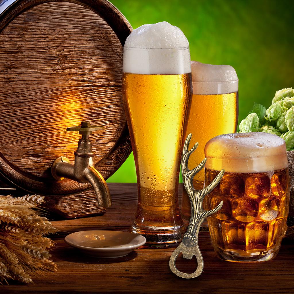 Beer Opener Creative Antler Shape Cool Original Gifts for Men Luxury Bottle Opener Beer Accessories Funny Vintage Corkscrew