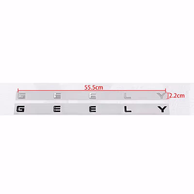 GEELY letter Label Badge trunk Car stickers for Geely Series Atlas EmgrandGT monjaro coolray modified body rear boot logo