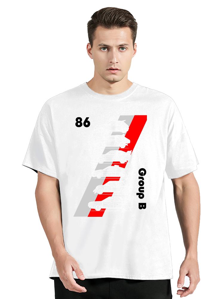 86 Skupina B Legendy Rally Tričko Vtipné Pánské Oblečení Hip Hopové Tričko Letní Móda Ležérní Streetwear Topy Bavlněné Tričko