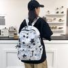 Schulrucksack für Studenten mit Sternenprint, Batik-Rucksack, große Kapazität, Graffiti-Campus-Rucksack
