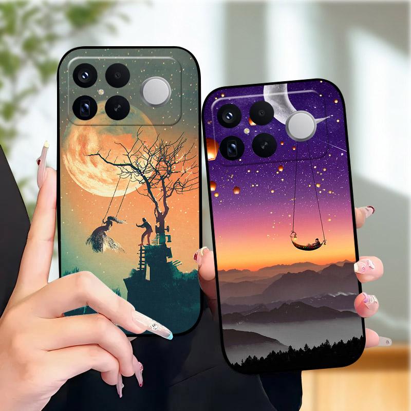 Etui do POCO F8 Ultra Modne Odporne na Wstrząsy Pokrowiec na Telefon Silikonowe Miękkie Zderzak TPU Dla Xiaomi POCO F8Ultra Powłoka Fundas Kreskówka Capa