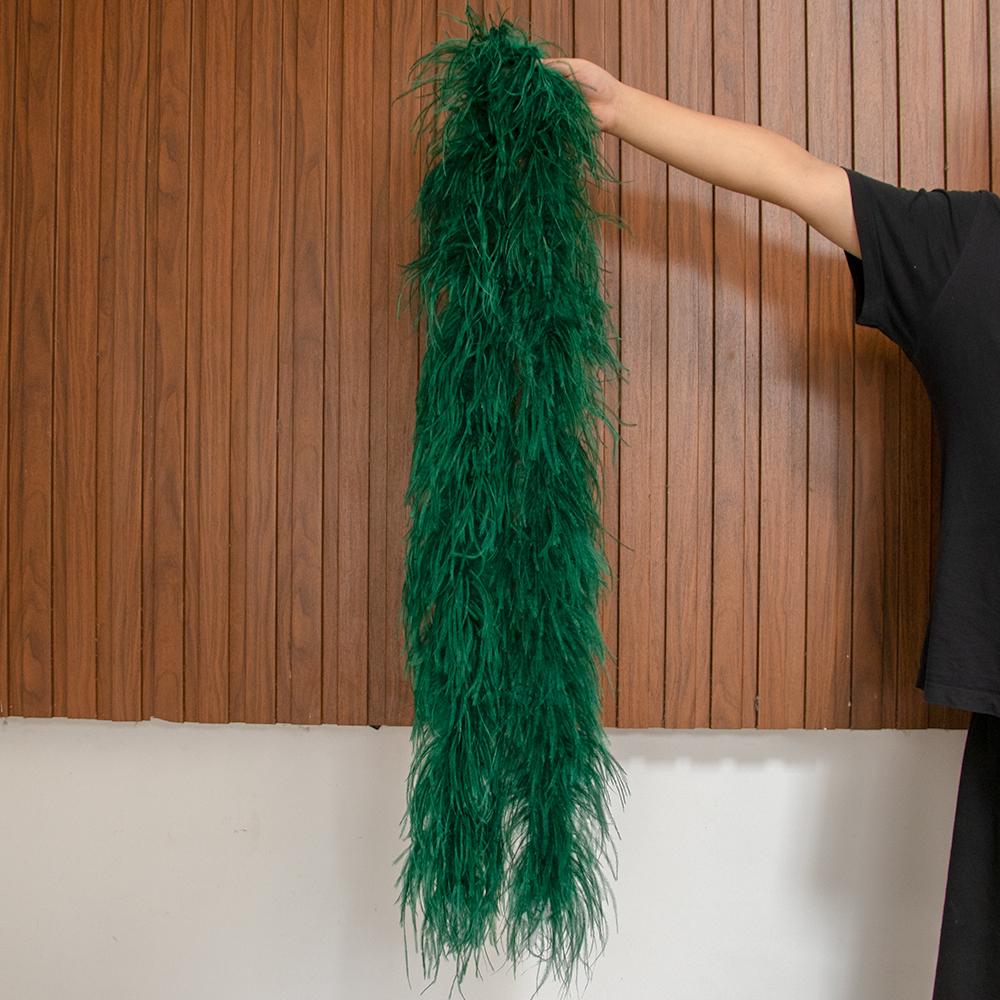 DIY Natural Ostrich feather boa 1 to 30Ply Fluffy Black Ostrich plumas Decoration Shawl Trims Costume Clothing Sewing Accessory