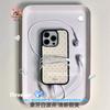 Han ins sweet girl ivory white ancient polka dot blogger mobile phone case Apple 17promax new case