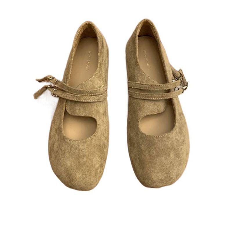 Women's 2026 Retro Ballet Mary Jane Loafers - French Flat Shallow Mouth Shoes for Autumn