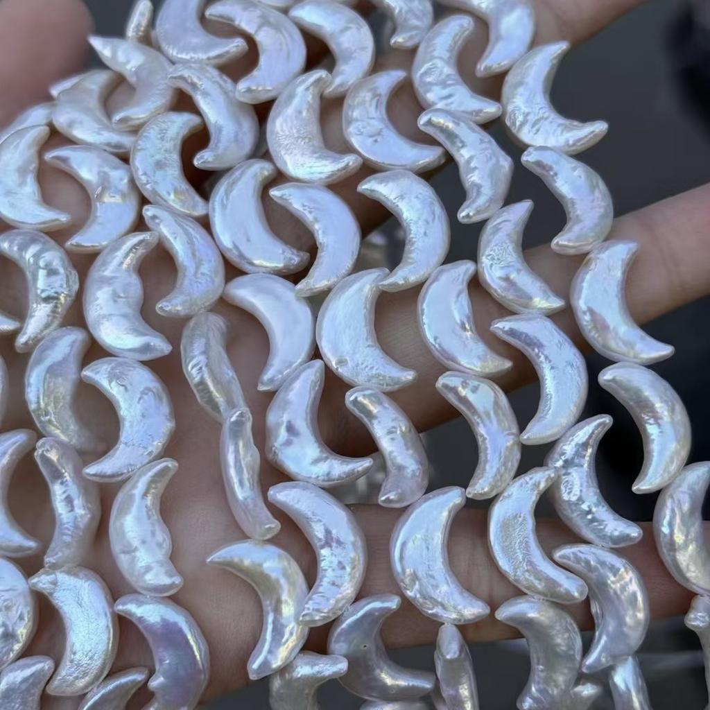 Frühling Sommer DIY Zubehör Mondförmige Perle 7x16mm Für Schmuckherstellung DIY Anhänger Ohrringe Halskette Zubehör