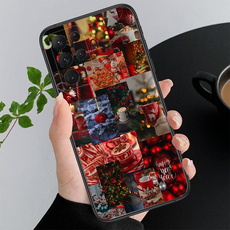 Phone Case For Samsung A55 A16 A56 A36 A35 A15 A53 A54 A33 A34 A25 A05S A52 A52S A14 A24 A26 A71 Winter Christmas