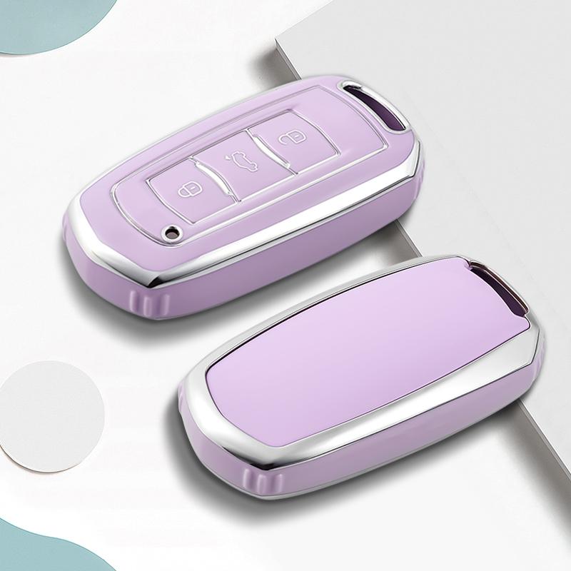 3 Buttons TPU Car Flip Key Case Cover Shell For Geely Atlas Boyue NL3 EX7 SUV GT GC9 Emgrand X7 Borui Auto Holder Accessories