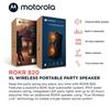 Enceinte Bluetooth - Motorola - ROKR 820 - 80W - Résistante à l'eau - Éclairage LED multicolore