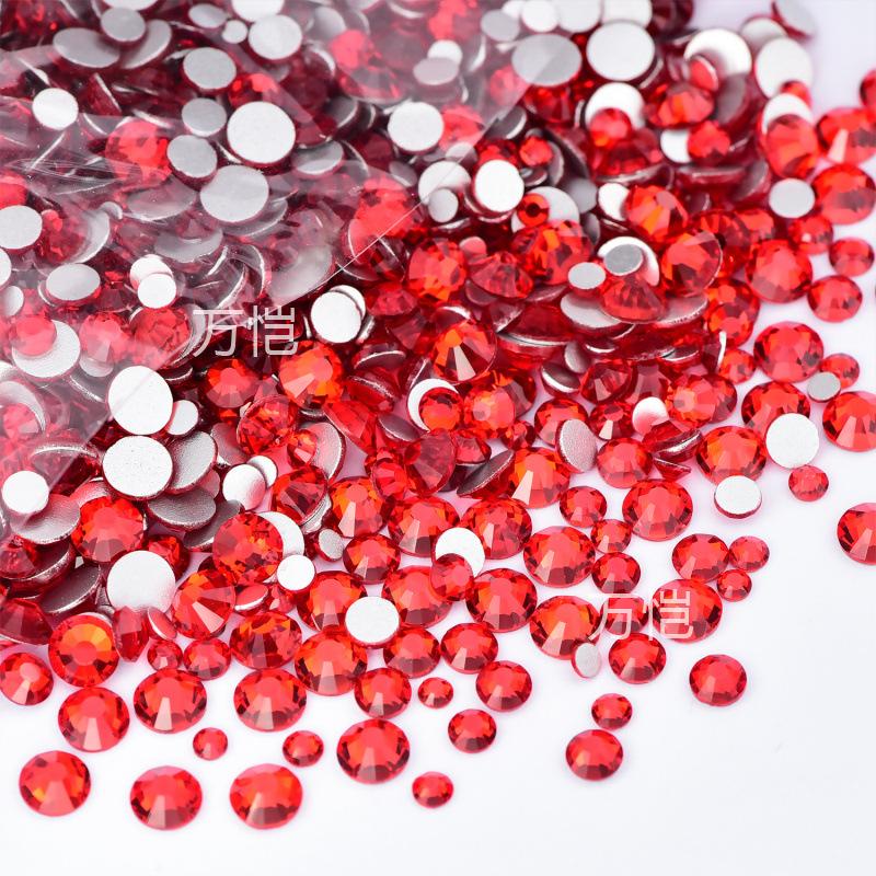 Ss3-Ss16 Mixed Size Flat Bottom Drill, Mobile Phone Case Diy Sticker Diamond Crystal Glass, Creative Nail Art Jewelry Accessories