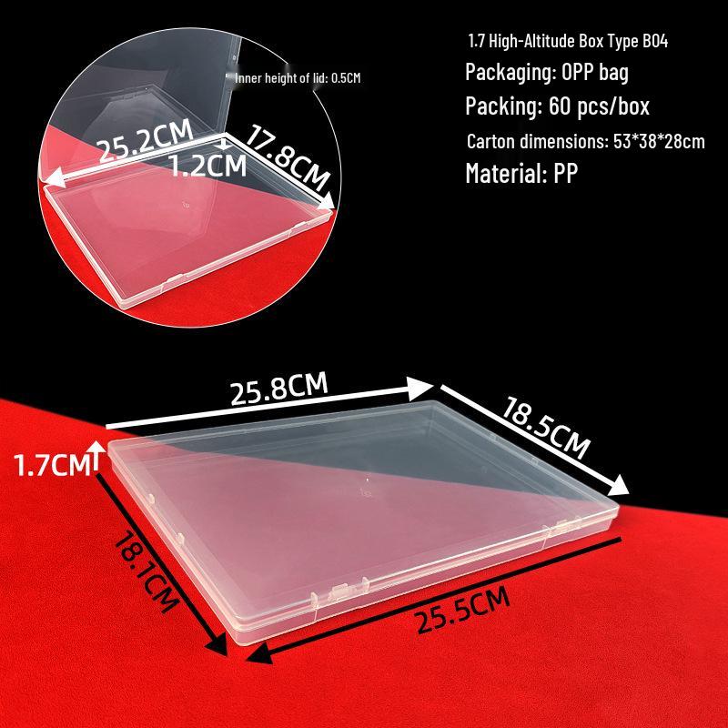 

Transparent Flip-Top Plastic Box for Precision Parts, DIY Materials, Fishing Gear, and Samples Storage