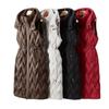 Herbst Winter Neue Daunen-Baumwollweste Weibliche Parka Dicke Warme Ärmellose Kapuzenweste Jacke Damen Lässige Oberbekleidung Damen Westen