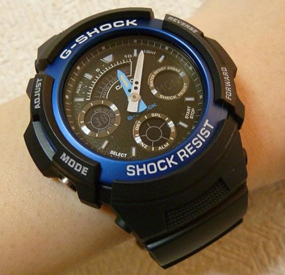 CASIO G-SHOCK AW-591-2AJF Men's Analog-Digital Watch Blue Metallic Bezel Lightweight