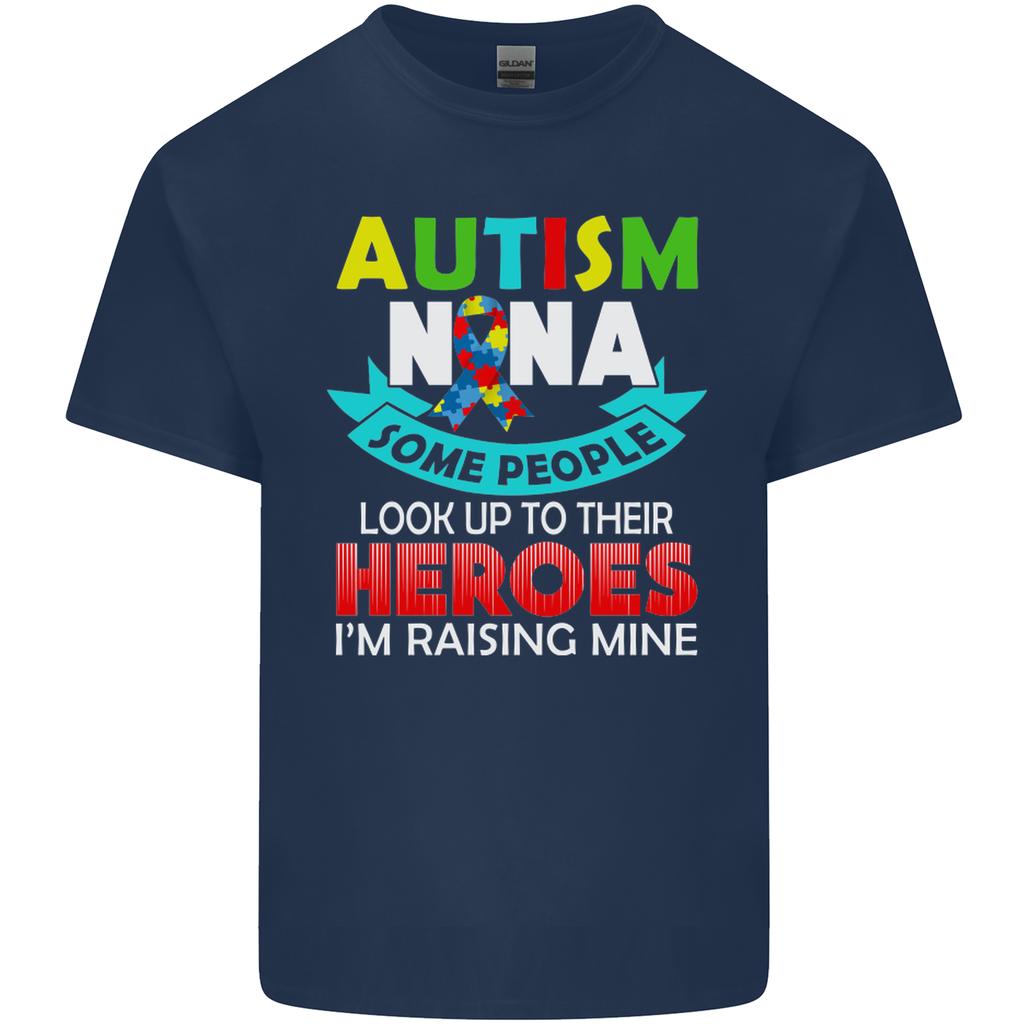 Autism Nana Grandparents Autistic ASD Unisexs Light Cotton TShirt
