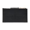 MICHAEL KORS Empire Empire Gold Logo Plates Top Zipper Closure Calfskin Wallet Large Women's Black