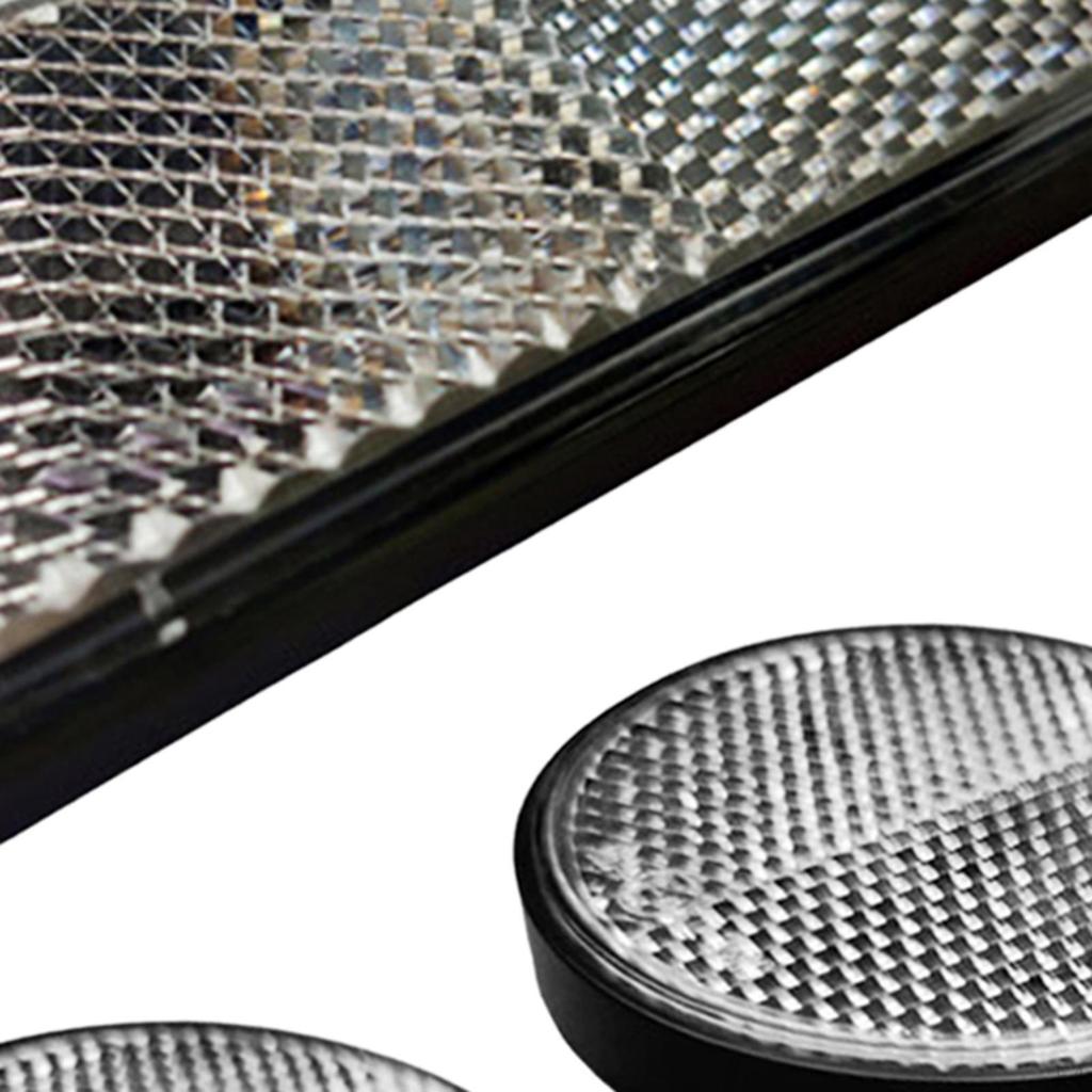 3 Pieces Motorcycle Night Reflector Replaces Reflective Strip for Trailer Car Motorbike Boat