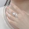 EUEAVAN Mythical Phoenix Ring Stainless Steel Exquisite Rebirth Phoenix Bird Adjustable Ring for Women Birthday Jewelry Gift