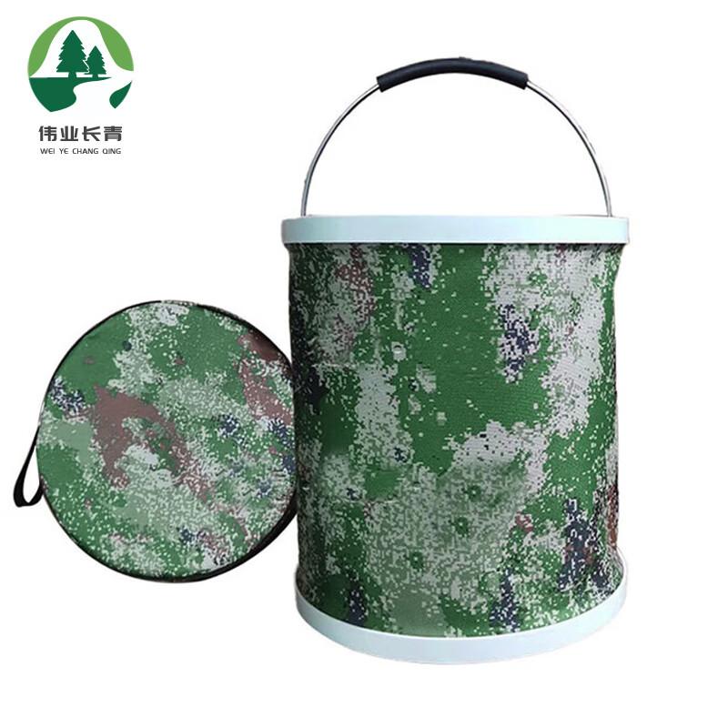 Portable Camouflage Folding Buckets  Basins