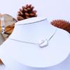 LSOOYH Natural Freshwater Big Baroque Pearl Pendant Classic Silver Color Pendant Necklaces For Women Girl Birthday Gift