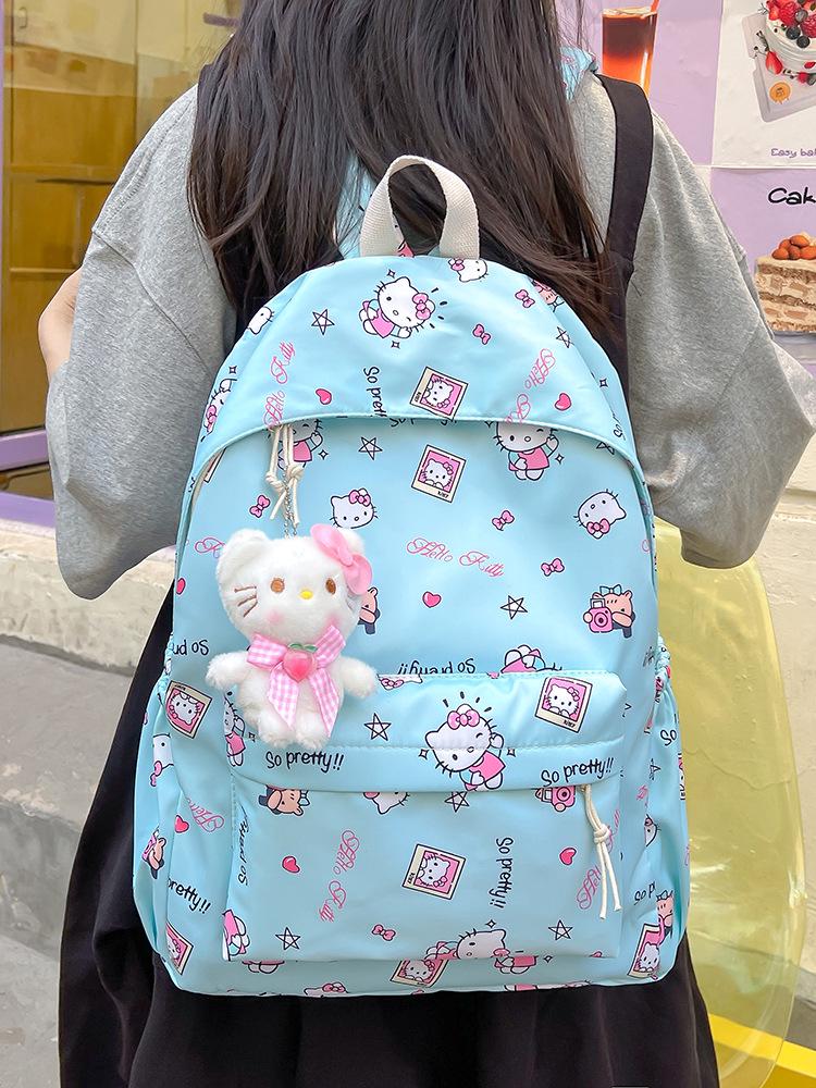 Large Capacity KT Cat Cartoon Backpack for Girls and Students