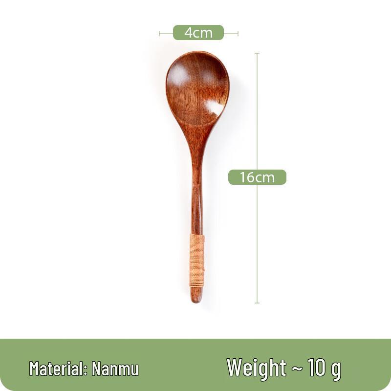 Abay Nanmu Wooden Stirring Spoons, 8-Pack