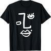 Minimalist Abstract Line Art Feminine Aesthetic Face T-Shirt