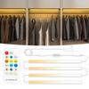 CCT LED Light Bar 24V 6 Colors Changeble 2700K-6500K by RF Remote Control 48CM Rigid Strips Lamp for Cabinet Kitchen