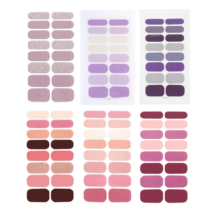 16 Strips Nail Polish Sticker Nail Strips Nail Stickers Summer Nail Polish