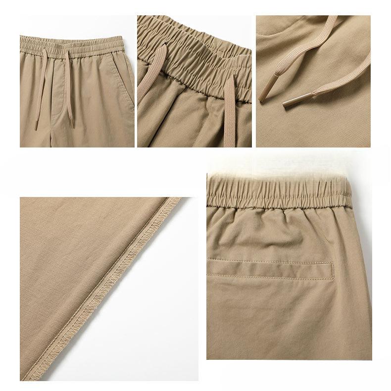 Spring and Autumn Men's Japanese Retro Straight High Street Loose Simple Casual Washed Tooling Trousers Functional Pants