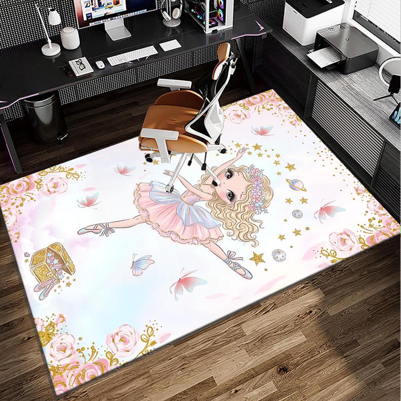 Dreamy Fairy Tale World Office Rug Chair Mat, Entryway Carpet, Suitable for Front Door, Bedroom, Living Room, Desk, Holiday Gift