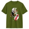 Unisexs Tshirt God Of War Kratos Vintage Pure Cotton Tee Shirt Short Sleeve T Shirts O Neck Clothing Big Size
