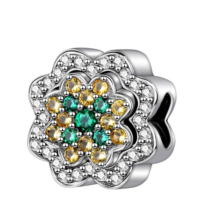 Affascinante Bracciale Collana con Perline a Forma di Cuore in Argento 925 Amore Familiare Impronta di Zampa Animale Adatto alle Donne Regali Fai da Te per le Feste