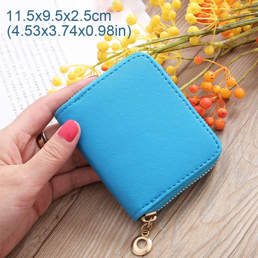 Durable Bow Cosmetic Bag Portable Solid Color Coin Purse Zipper Sanitary Napkins Organizer