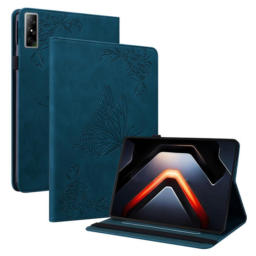 Pro pouzdro Infinix Xpad GT Pouzdro s potiskem motýlů a květin Kožený kryt na tablet z PU s přihrádkami na karty