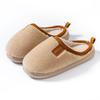 Winter Lamb Wool Cotton Slippers Indoor Home Non-slip Velvet Warm Couple Plush Simple Cotton Drag