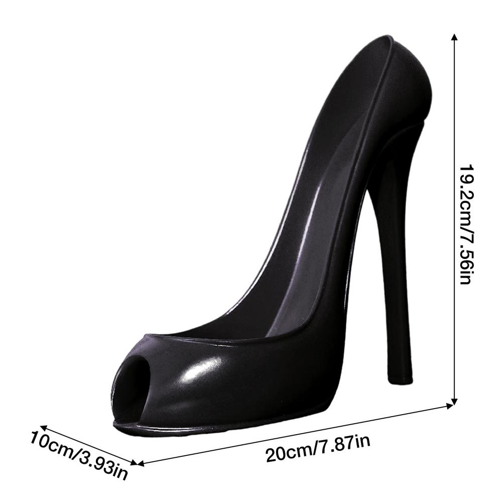 High Heel Shoe Wine Bottle Holder Stylish Wine Rack Basket Accessories High-Heel Statue Sculptures Gifts Basket Home Decor