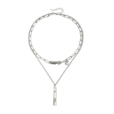 Contemporary Geometric Necklace Helix Inspired Pendant Alloy Neckchain Jewelry Ideal For Casual or Formal