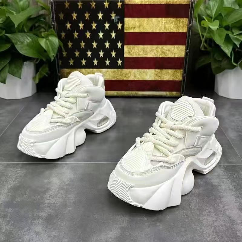 Модная дизайнерская мужская обувь весна осень удобные мужские толстые кроссовки — фото 15