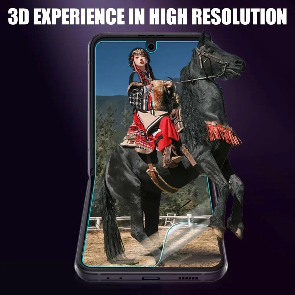 [2+2+2] 6IN1 HD Karastatud Klaasist Väline Ekraanikaitsekile + Pehme Painduv TPU Ekraanikaitsekile Samsung Galaxy Z Flip 7 6 Kaamerakile jaoks Flip7 Flip6 5G