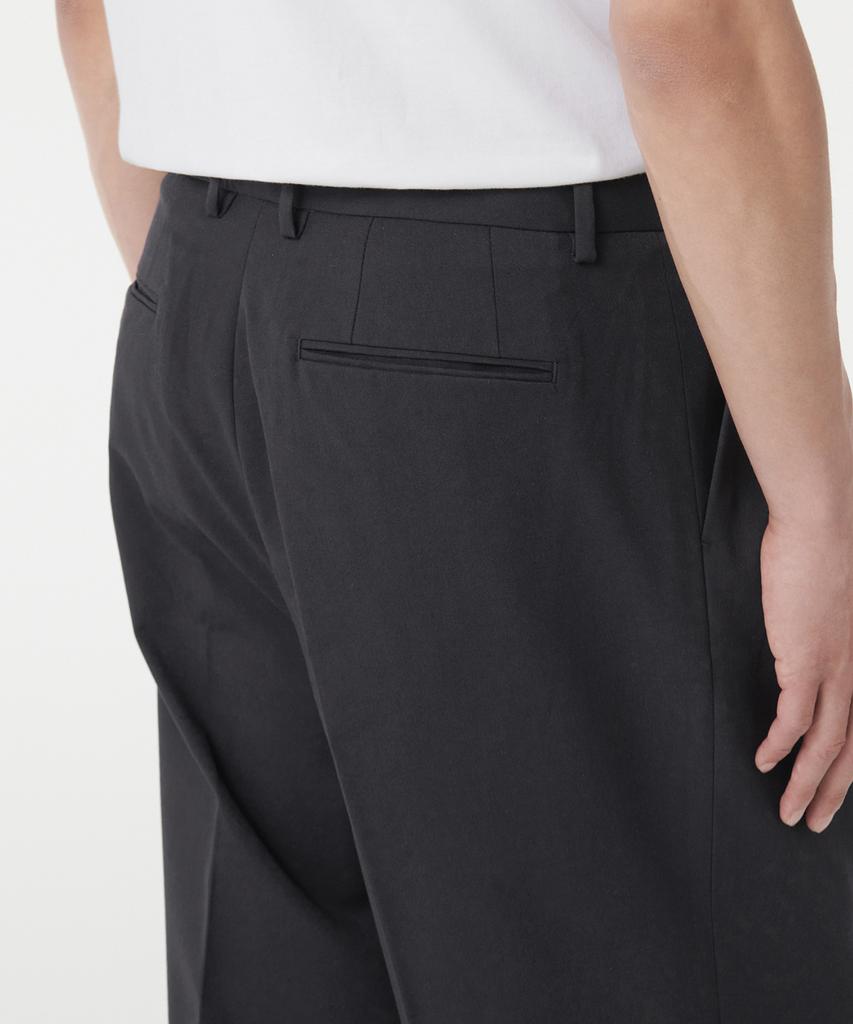 MUSINSA STANDARD Three-Puck Semi-Balloon Slacks [Gunmetal]